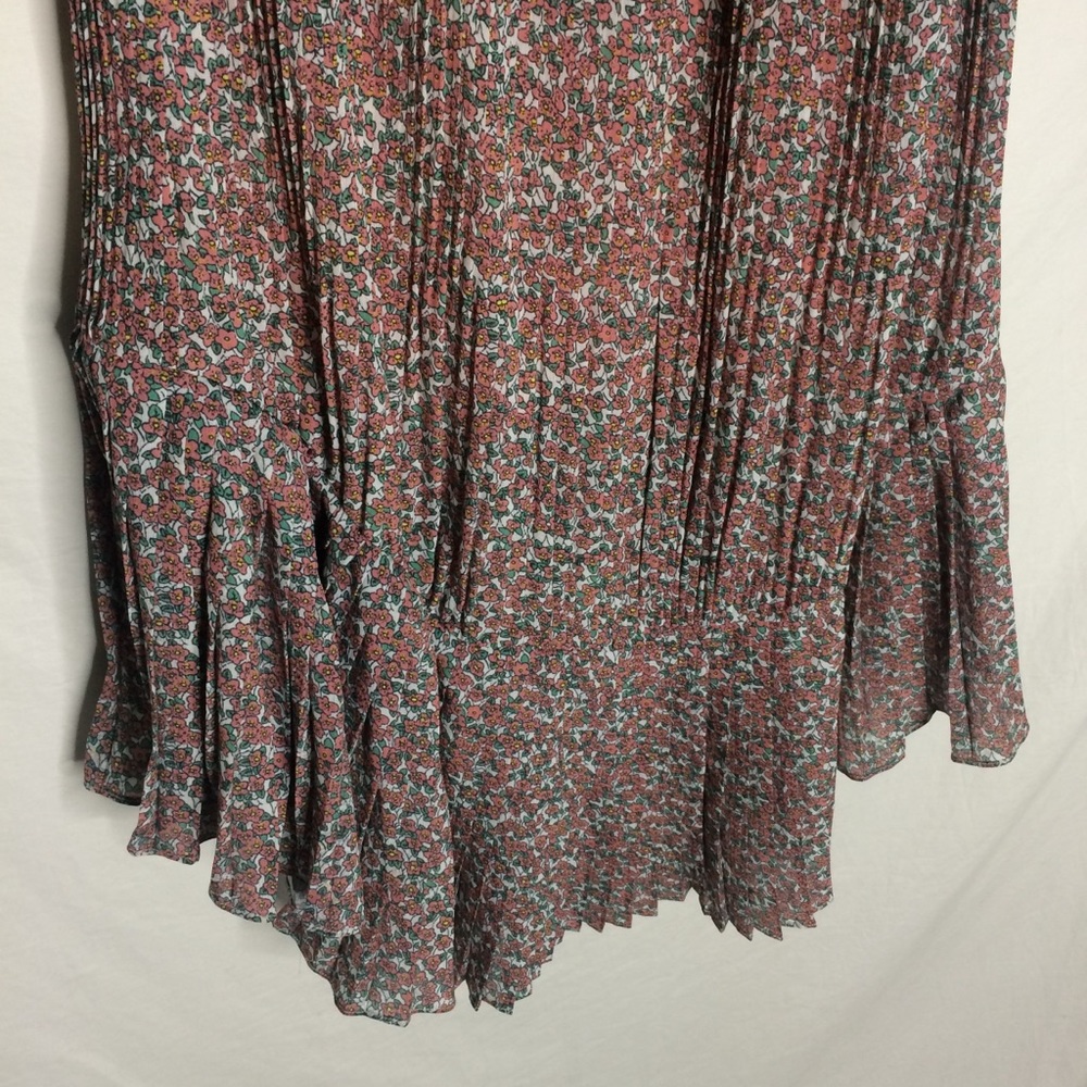Lili's Closet Pink Floral high low pleated skirt - Picture 8 of 8